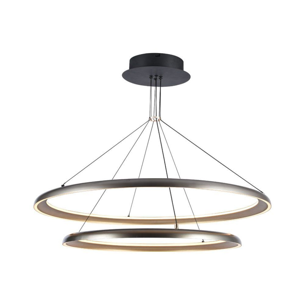 V-TAC Lampadario LED a Sospensione 65W dal Design Moderno Colore Grigio Champagne 3000K V-TAC Lampadario LED a Sospensione 65W dal Design Moderno Colore Grigio Champagne 3000K